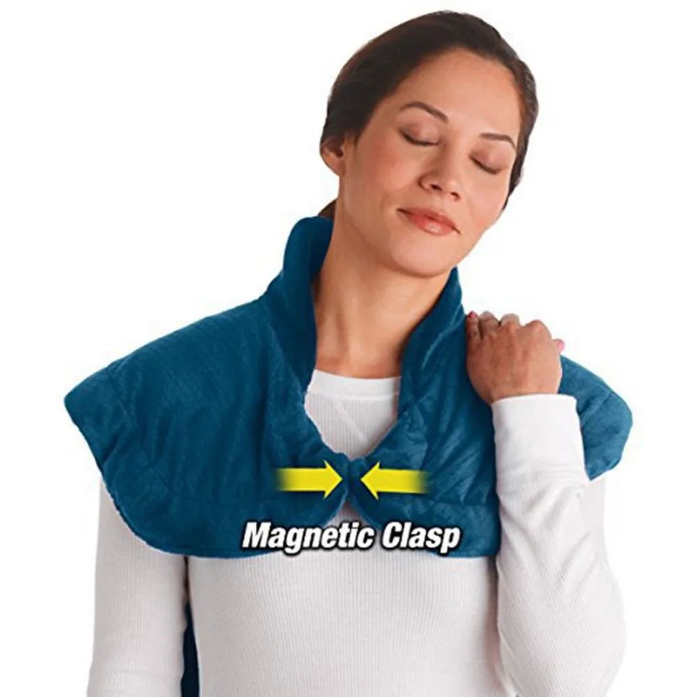 

Flannel Health Relief Wrap Neck Shoulder Back Muscles Pain Relief Pad Extra-Long Massaging Heat Wrap Household Massager