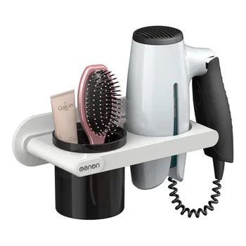 

ABS Bathroom Shelf Storage High Quality Wall-mounted Hair Dryer Holder Hairdryer Holder Dia Rack Organizer For Hairdryer