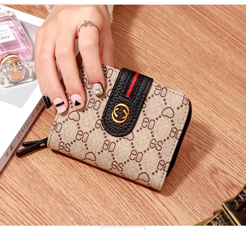 Baellerry, мягBaellerry Soft PU Орган Бумажнкий кошелек из искусственной кожи для женщин, маленький держатель для карт, ID, клатч на молнии, карман на застежке, Женский кошелек, мини кошелек для монет, женские кошельки