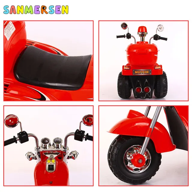 New Fashion Children's Electric Tricycle Motorcycle Off-road Moto Charging Pedal Motorcar Three Wheels Bike Ride On Car For Kids 4