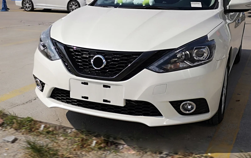 Для Nissan Sylphy- настраиваемая Передняя средняя решетка запасная крышка аксессуары для стайлинга автомобилей