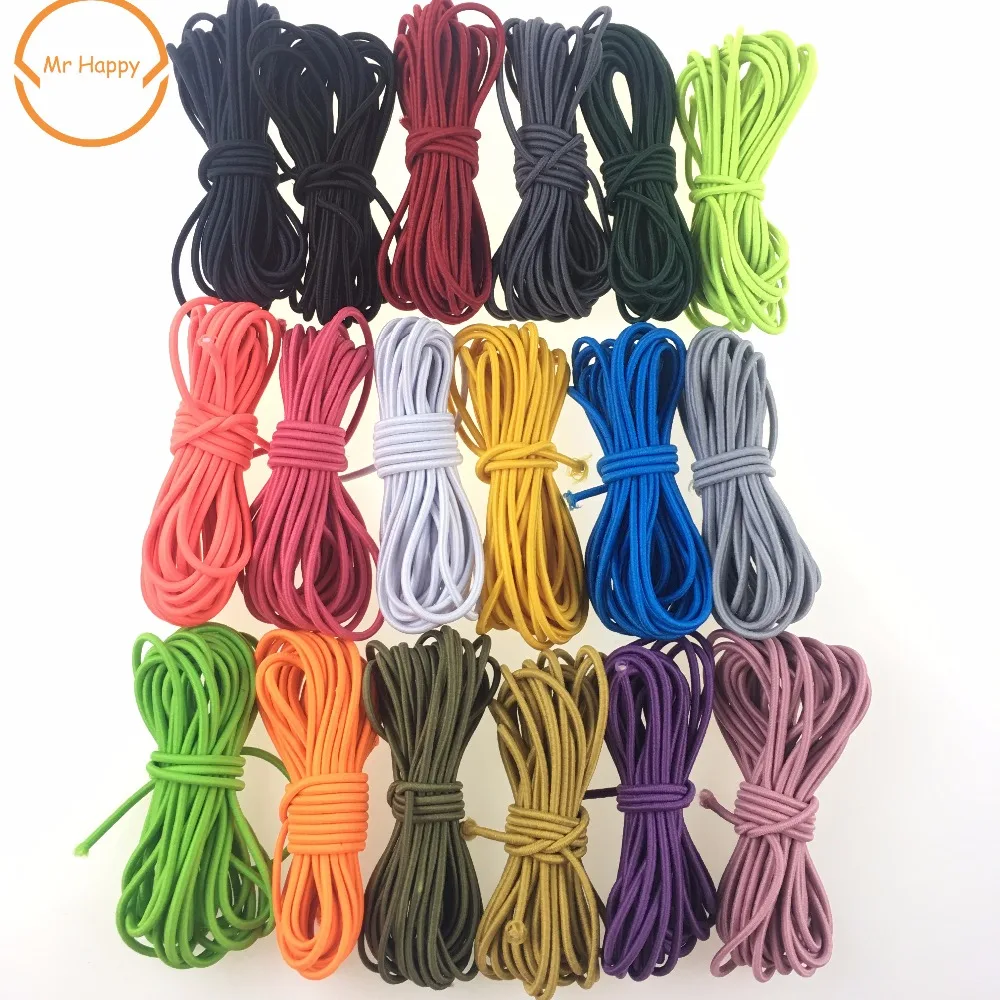 5yards/lot 2.5mm Elastic String Cord Rubber Band Thread for for DIY Sewing Clothes Accessories