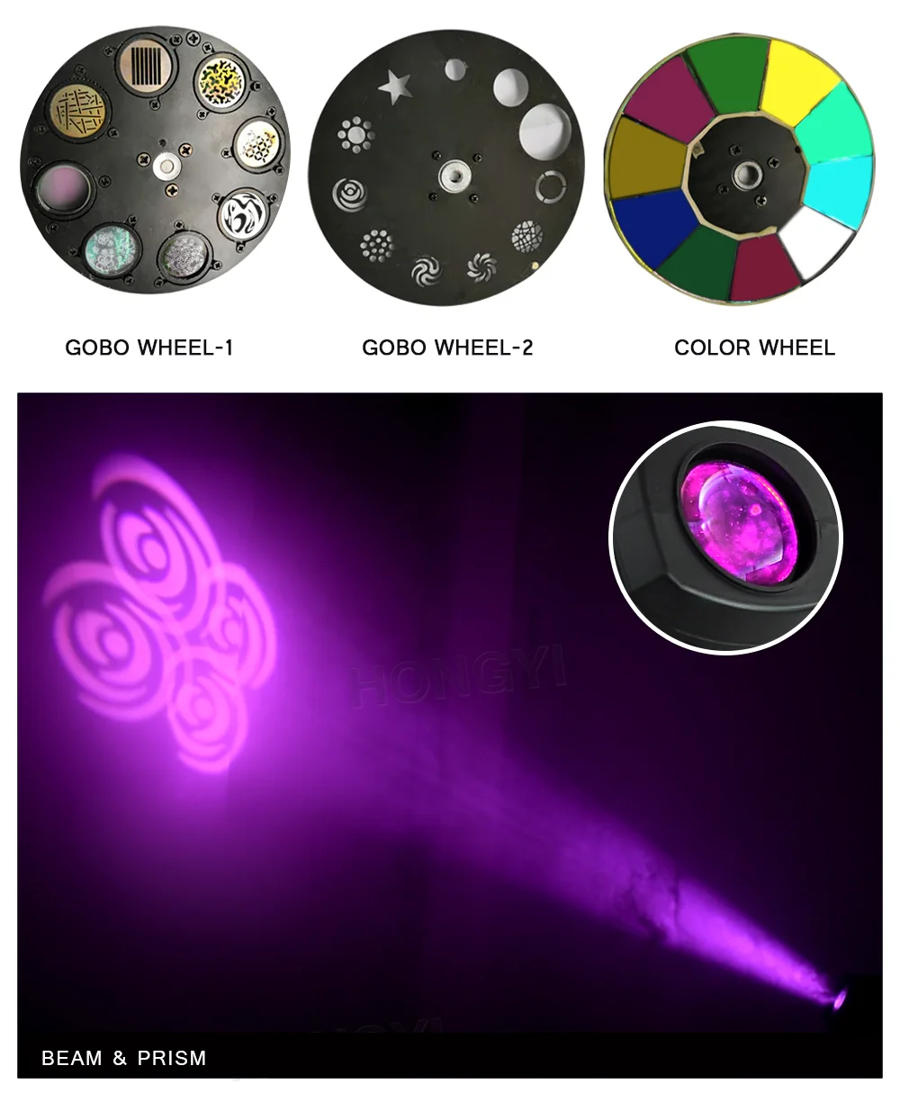 Светодиодный светильник 200 Вт moving head spot dj light quad светодиодный Электронные пятна 3в1 движущийся головной свет для DMX DJ Освещение для сцены дискотека