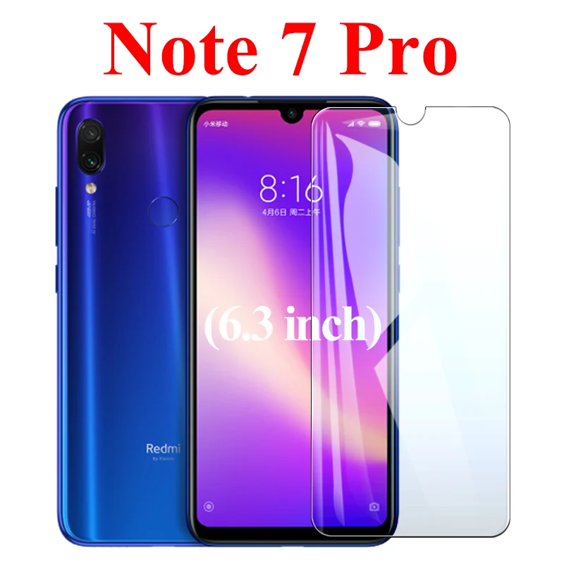 Защитное стекло для Xiaomi Redmi 7a Note 7 Pro, Защитная пленка для экрана Xiomi Redme 7 s a Armor Xiami Note7 s a7 Armor Xomi Sheet