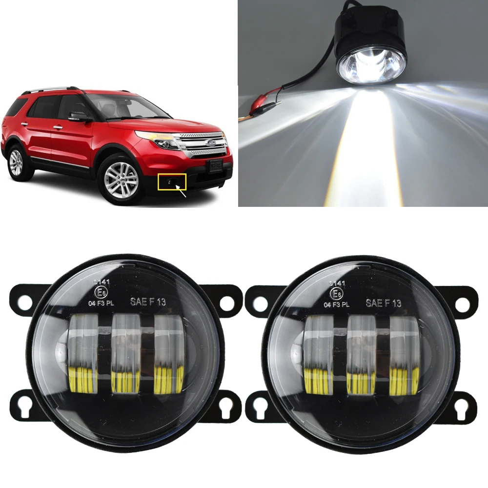 2 шт./пара светодиодный Противотуманные фары для Ford Explorer 2011 2014 Ranger 2012 2015 Mustang 3.7L V6