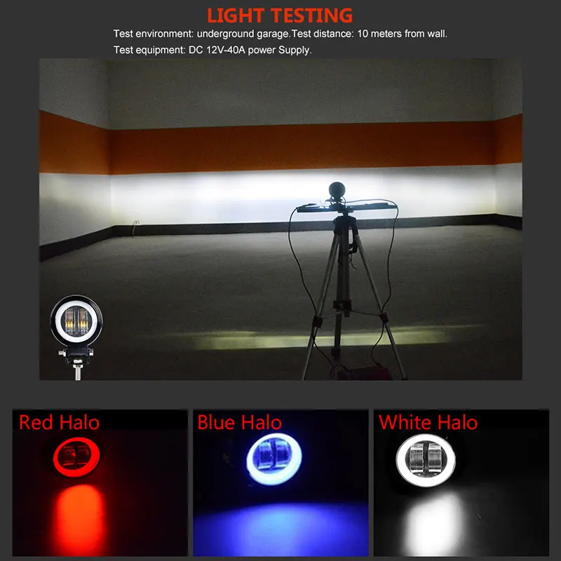 Противотуманной фары дневные огни ходовые по бездорожью светильник новый 7D 3