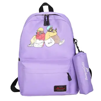 

New Casual Canvas Backpack Cartoon High Quality Unisex Harajuku Girls Fashion Travel School Backpack