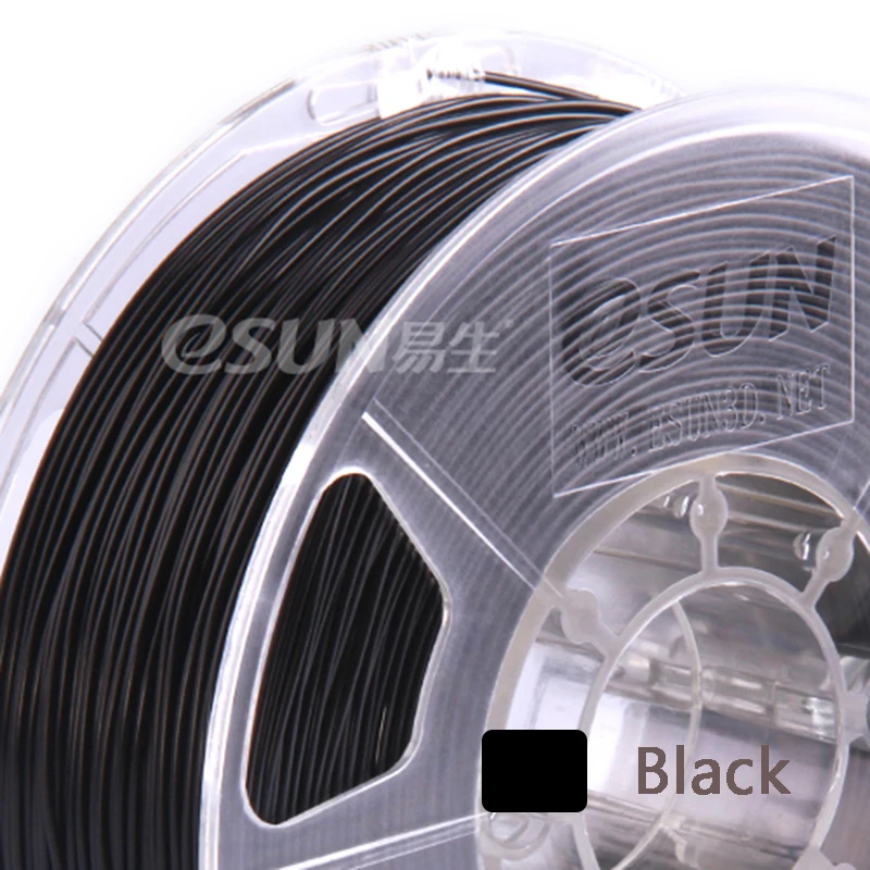 PLA Plus Black Новое поступление! Esun PLA, PLA+ Филамент желтого цвета/3d принтер расходный материал/340 м, 1,75 мм, 1 кг/ из России - Цвет: PLA Plus Black