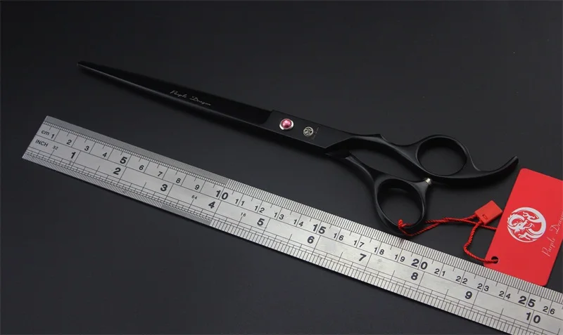 8.0 inch Professional 440C Pet Scissors for dog grooming Straight Scissors & Curved Shear & thinning scissors 4 PCS+ Case+comb (4)