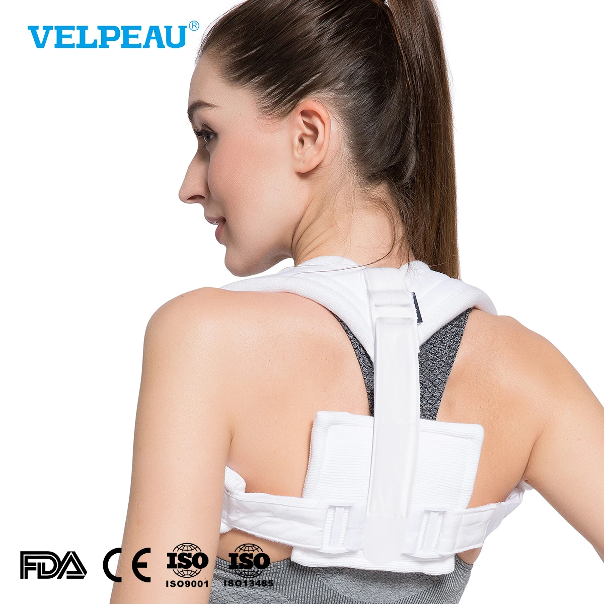VELPEAU Back Support Belts Posture Corrector Brace Improves With Wide Shoulder Straps Do Not Squeeze Shoulders | Красота и здоровье