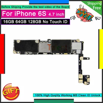 

For IPhone 6S Motherboard 16GB 64GB 128GB Without Touch ID Unlock Disassembly Mainboard Good Working Logic Board Tested Function