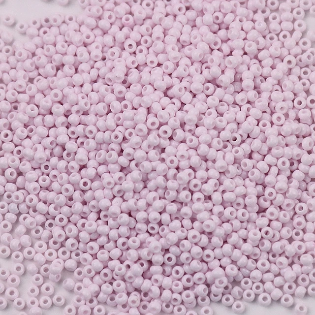 10g 720 Pieces 2mm Austria Solid Color Bead 12/0 Opaque Neon Round Beads Glass Seed Beads Handmade DIY Jewelry Bags Accessories 385 Light Pink