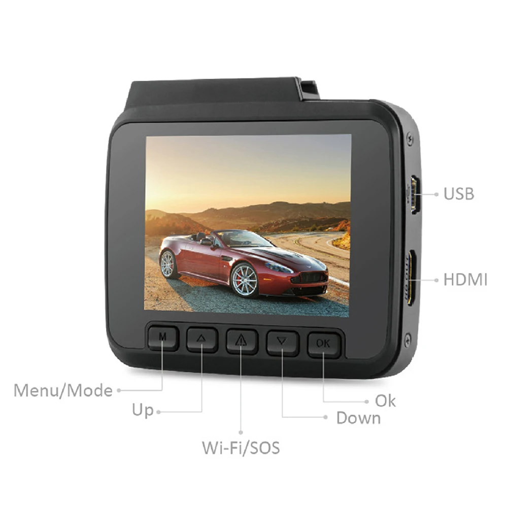 GS63H 2,4 дюймов HD 4K WiFi Автомобильный видеорегистратор широкий угол gps g-сенсор DVR видеорегистратор