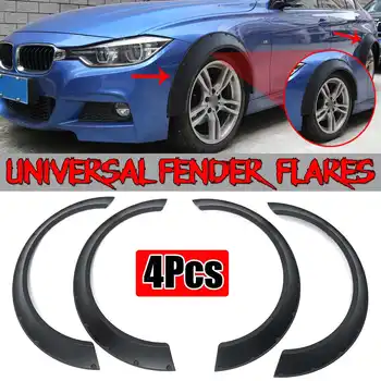 

Universal 4x Car Wide Fender Flares Wheel Arches Mud Guards For Mitsubishi Lancer Evolution Eclipse For Subaru WRX STI Impreza