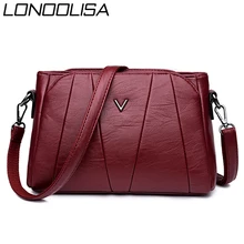 Маленький 3 слоя мешок высокое качество из искусственной кожи роскошные Сумки Для женщин Сумки Дизайнерская Женская сумка через плечо сумки для Для женщин