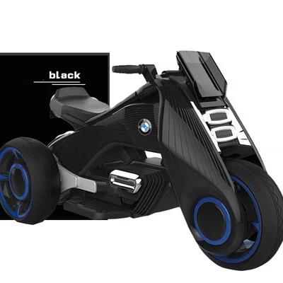 Black Single-drive Детский Электрический мотоцикл двойной привод трицикл перезаряжаемая езда на игрушечном автомобиле motos electronas - Цвет: Black Single-drive