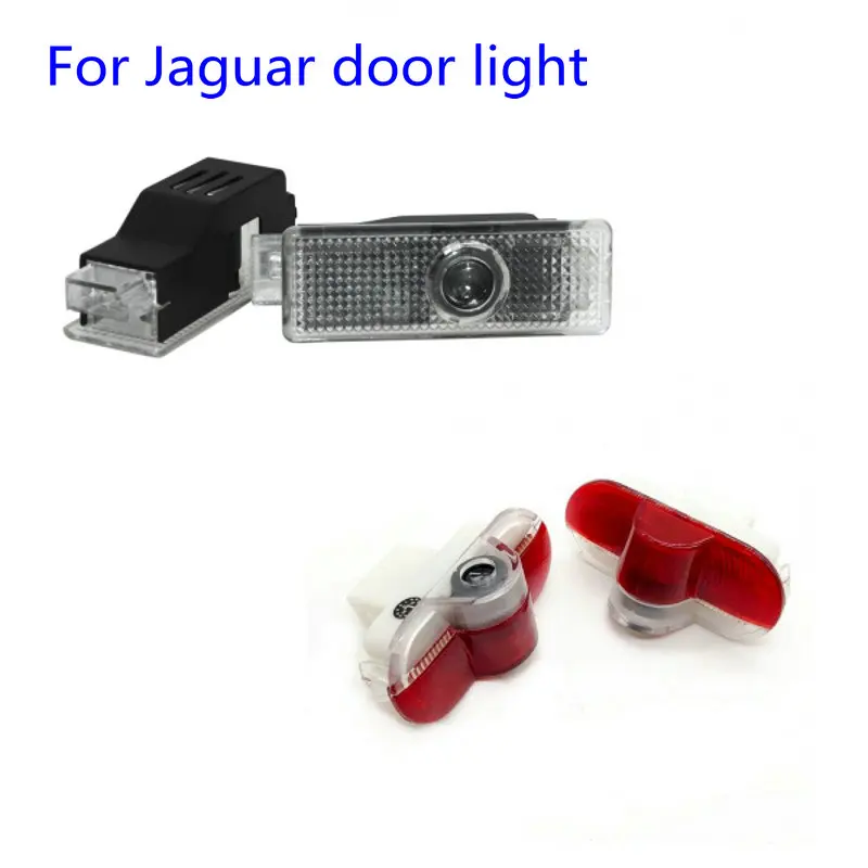 Proyector láser para Jaguar XE F-TYPE X152 XJ X350 X358 X351 XK X150 XKR, luz de bienvenida para puerta de coche, con logotipo, lámpara de sombra fantasma, 2 uds.