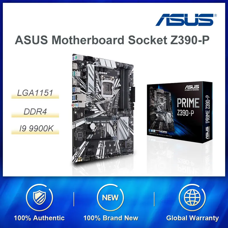 Материнская плата ASUS розетка Φ LGA1151 Новый настольный компьютер DDR4 поддерживает I9