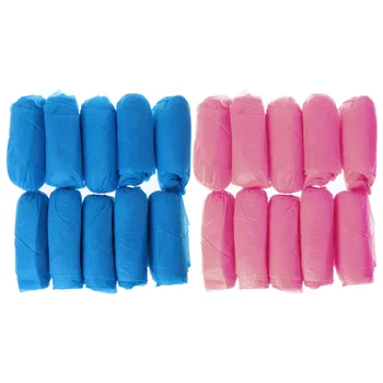 

1000Pcs Plastic Waterproof Disposable Shoe Covers Rainy Day Carpet Floor Protector Thick Cleaning Shoe Cover Blue Overshoes