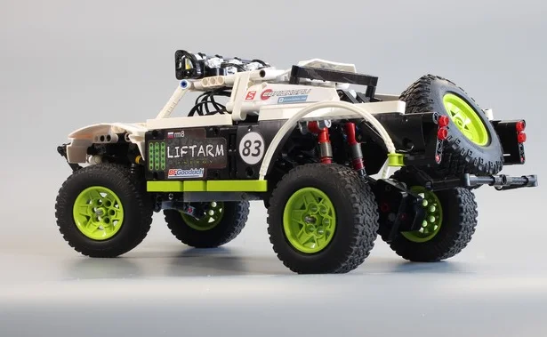 Nuevo camión trofeo BAJA doble problema мотор monstrumo función potencia ajuste Tecnico MOC-4874 bloques conctción regalo para