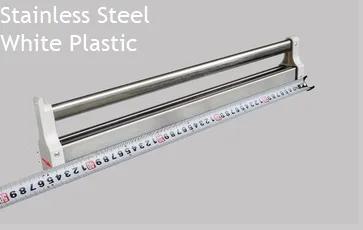StainlessSteel White Верхнее Крепление выдвижной шкаф шатун Шкаф Одежда рельс вешалка для гардероба стойка бар шариковый подшипник скольжения Сверхмощный Белый Черный - Цвет: StainlessSteel White