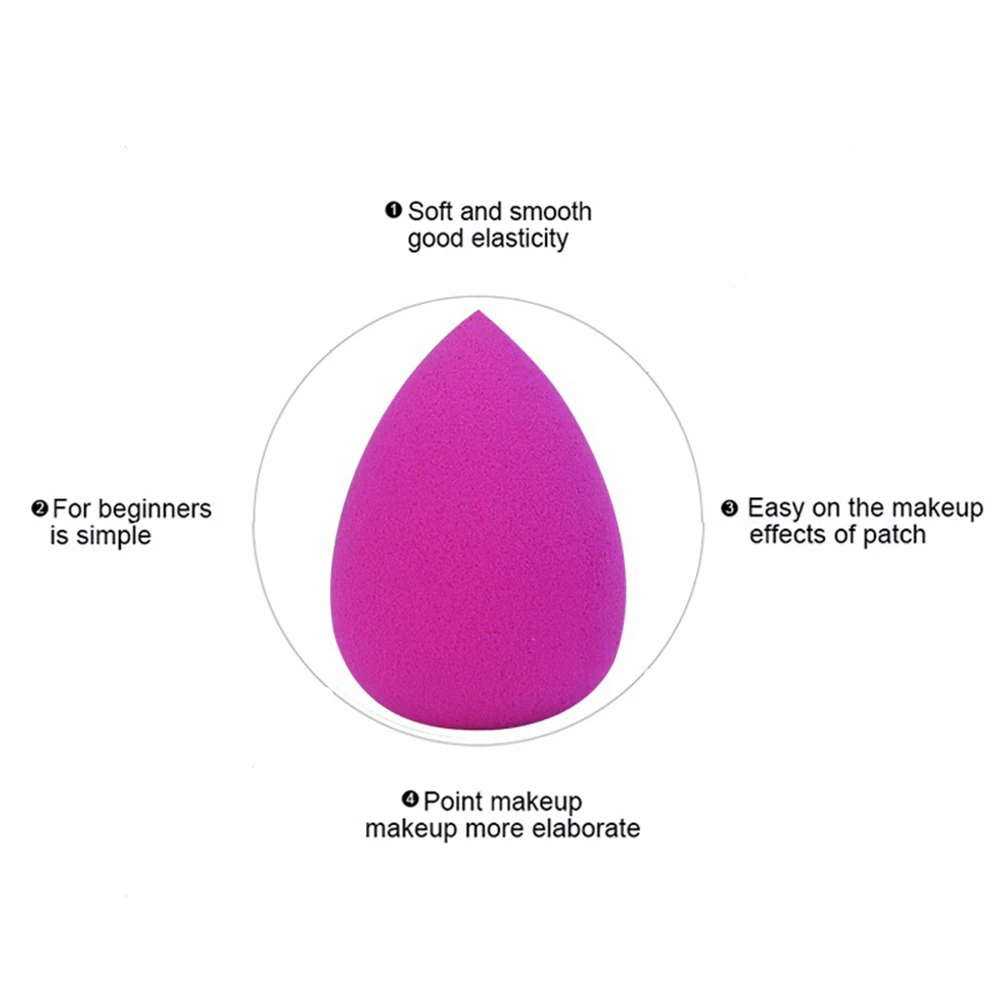 1Pcs Waterdrop Shape Soft Sponge Powder Puff Smooth Foundation Cosmetic Puff High Quality For Women Make Up Tools Accessories