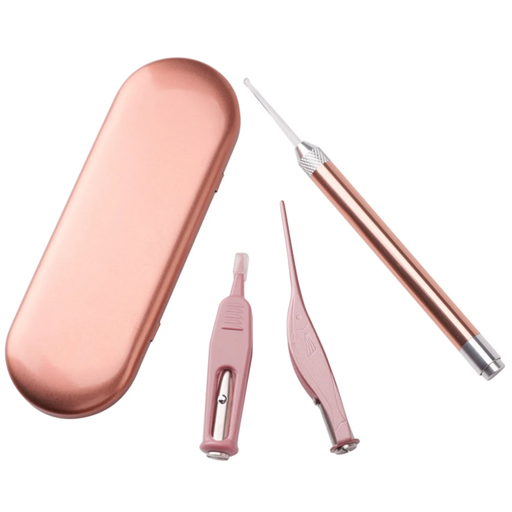 Пинцет со светодиодсветильник для удаления ушного воска пинцет чистки носа