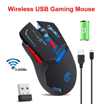 

2.4GHz 6 Button Wireless Optical Gaming Mouse 2400DPI Wireless Mice for PC Notebook Desktop Gaming Laptops Computer Mouse Gamer