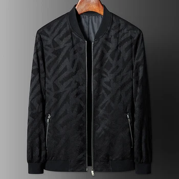 

big Plus Size 8xl 7xl Spring And Autumn Casual Diamond Color Business Casual Fashion Baseball Jacket Men's Jacket Brand Clothing