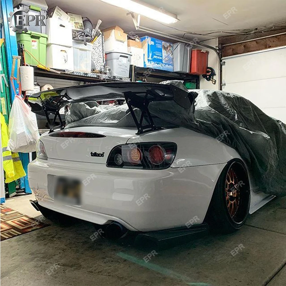 FRP крыло губы для Honda S2000 углерода/Стекло волокна JS Racing спойлер GT(295/390 мм Высота) обвес тюнинг Накладка для S2000 гонки