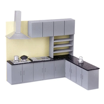 

Simulation Kitchen Cabinet Set Model Kit Furniture 1:25