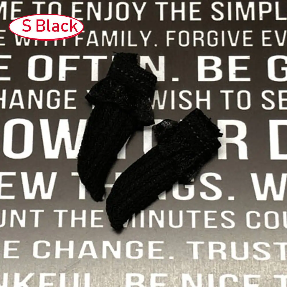 S-black 1 пара, модные кружевные чулки для куклы, короткие/длинные носки, леггинсы Повседневная кукольная одежда аксессуары для маленьких девочек, игрушки «сделай сам» - Цвет: S-black