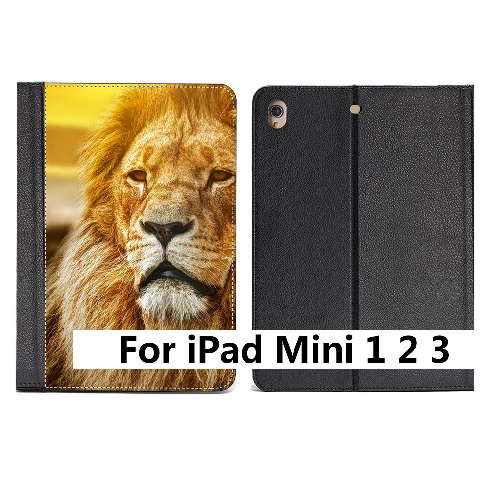 For iPad Mini 123 Защитный чехол-подставка для Apple iPad Air 2 3 9," 5th 6th Generation 10,5" MINI 4 5 с изображением животных из искусственной кожи - Цвет: For iPad Mini 123