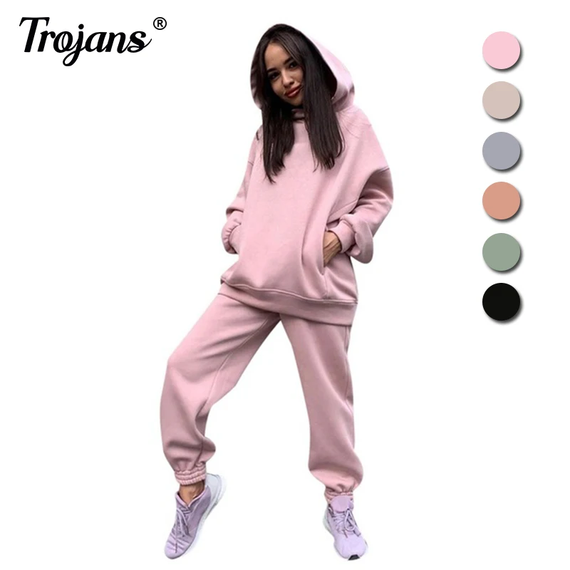 

Two Piece Set Casual Tracksuit Women Spring Autumn 2021 Women's Sets Oversized Hooded Long Sleeve Hoodie Sport Pants Lady Suit