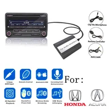 Doxingye usb aux bluetooth rádio do carro cd changer adaptador carro mp3 player música bluetooth handsfree para honda accord civic crv