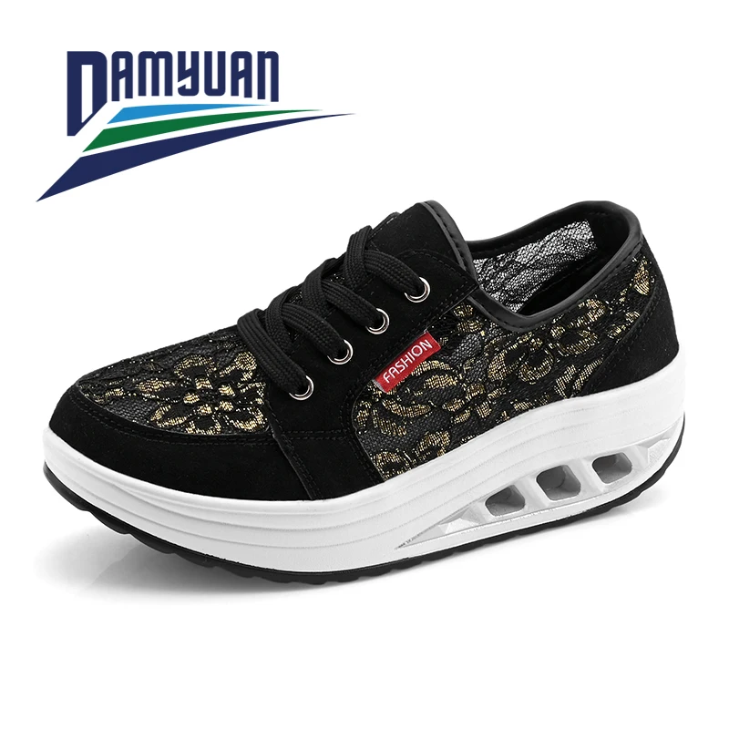 

Damyuan Women Chunky Sneakers 2020 Fashion Platform Sneakers Ladies Brand Wedges Casual Shoes For Woman Zapatos De Mujer