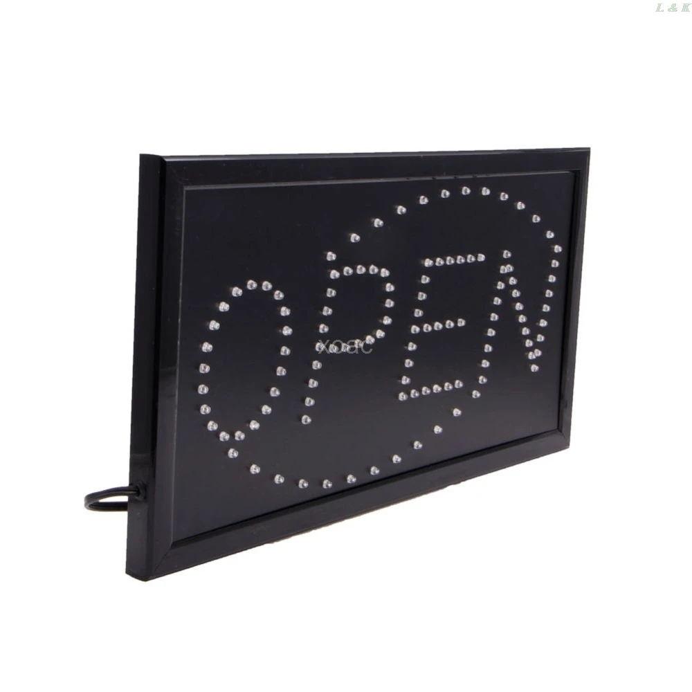 Neon sign Bright Animated Motion Running Neon LED Business Store Shop OPEN Sign with Switch US plug
