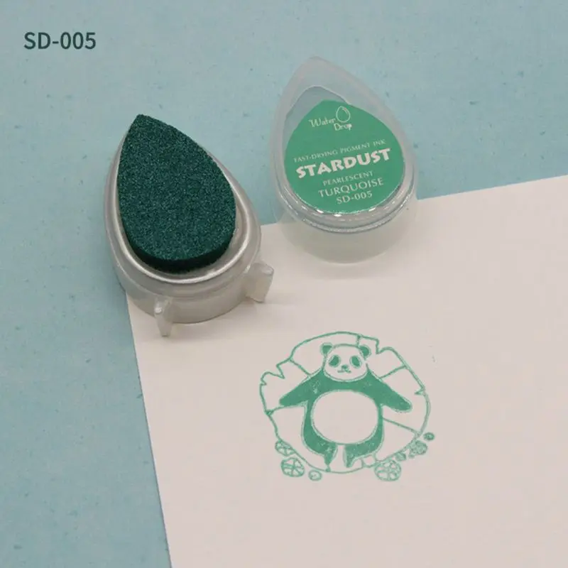 05 Капля воды красочные чернила штамп Inkpad Чернила Pad сувениры DIY Скрапбукинг DIY быстрое высыхание для детей D2TD - Цвет: 05