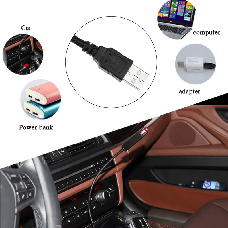 Звездный проектор с USB Ночной светильник атмосферная лампа на крышу автомобиля