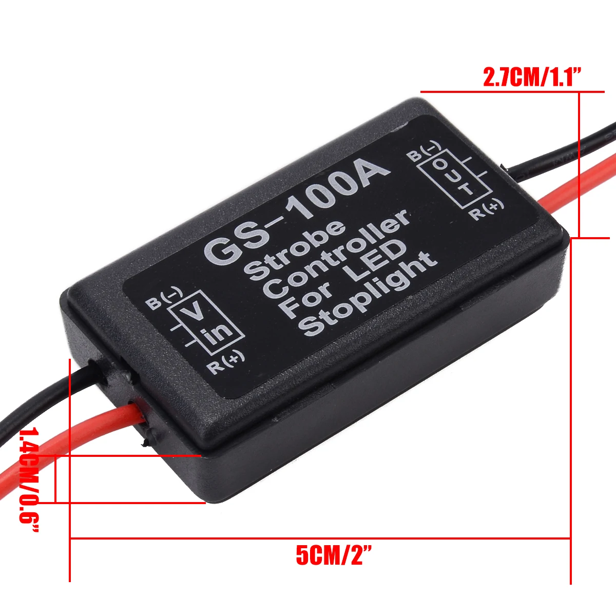1PC Durable Car LED Brake Stop Light Lamp Controller Flasher Module Flash Strobe Control Box for 12V Car Motorcycle