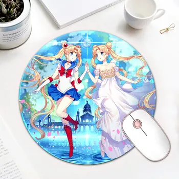 

Anime Sailor Moon Round Computer Mice Mat Game Carpet Mouse Pad Anti Slip Mousepad