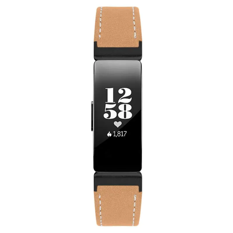 KZ1505C as picture Совместимость для Fitbit вдохновить& для Fitbit Inspire HR ремешок, кожаный ремешок Регулируемый замена аксессуары, ремни - Цвет: KZ1505C as picture