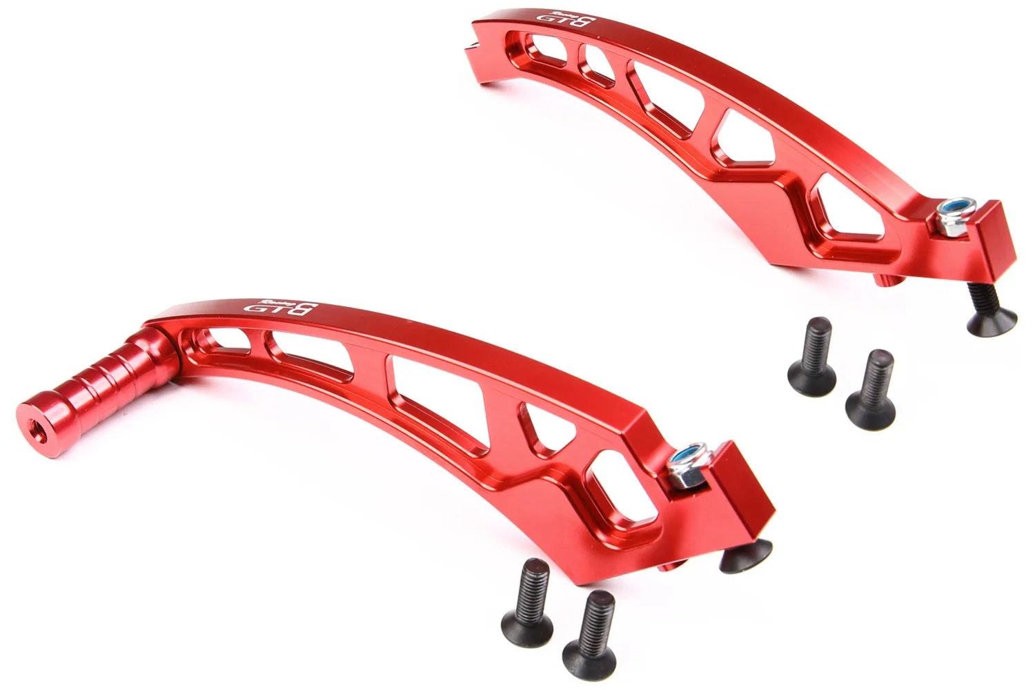 

GTBracing Aluminum LOSI DBXL V1.0 DBXL-E V1.0 Front Chassis Bracket / Rear Chassis Brace Set Upgrade Parts (Silver/Red)