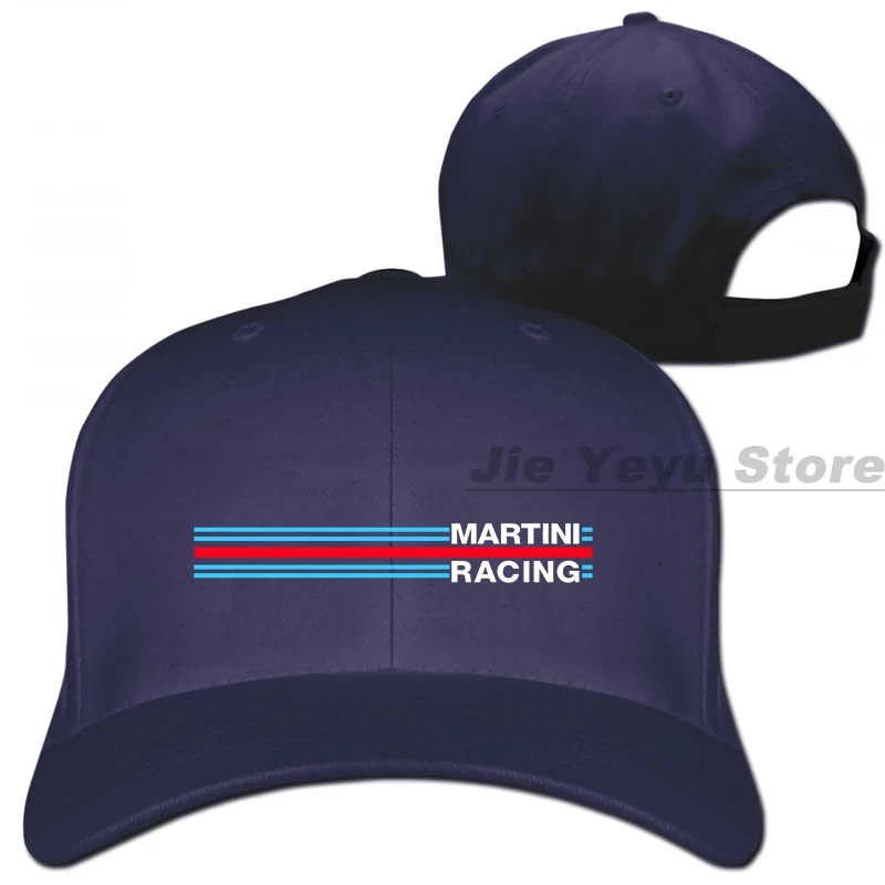 Бейсбольная кепка Martini Racing(в полоску) для мужчин и женщин, Кепка-Дальнобойщик, модная Регулируемая Кепка - Цвет: 1-Navy