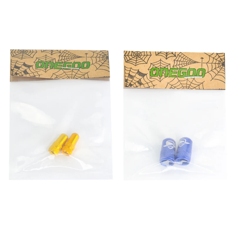 Bicycle Valve Cap Bicycle Tire Valve Cap Valve Cap Valve Caps 2pc ONEGOO Bicycle Mountain Road Bike Gas Nozzle Cap Aluminum Alloy Presta Schrader Air Valve Cap Bike Inner Tube Valve Dust