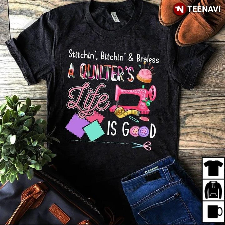 Men T Shirt Stitching Bitching And 