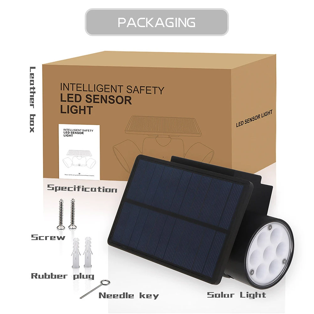 30LED Solar Light PIR Motion Sensor Super Bright Solar Powered Spotlights Lamp Waterproof For Outdoor Garden Decoration