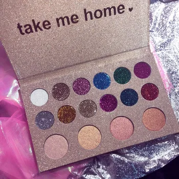 

16 Colors Glitter Matte Eyeshadow Palette Metallic Makeup Palette Shimmer Pigmented Highlighter Eye Shadow Pallete Maquillage