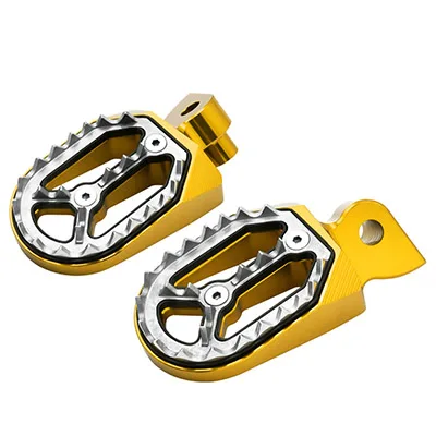 Золотой Pit Dirt Bike motorcross CNC противоскользящая подставка для ног для Yamaha YZ85 125 250 YZ WR250F 1999- YZ450F 2004-216 - Цвет: Золотой