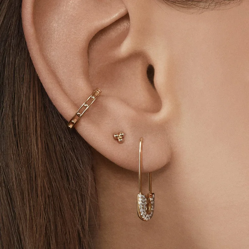 Модные разноцветные стразы, набор манжет для ушей, для женщин, Boho, маленькие CZ Шпильки, серьги-клипсы, серьги для свадьбы, невесты, ювелирный набор